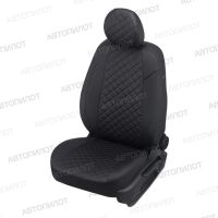 Чехлы Автопилот Экокожа Ромб на Москвич 3 (2022+) Чехлы Автопилот Экокожа Ромб на Москвич 3 (2022+)