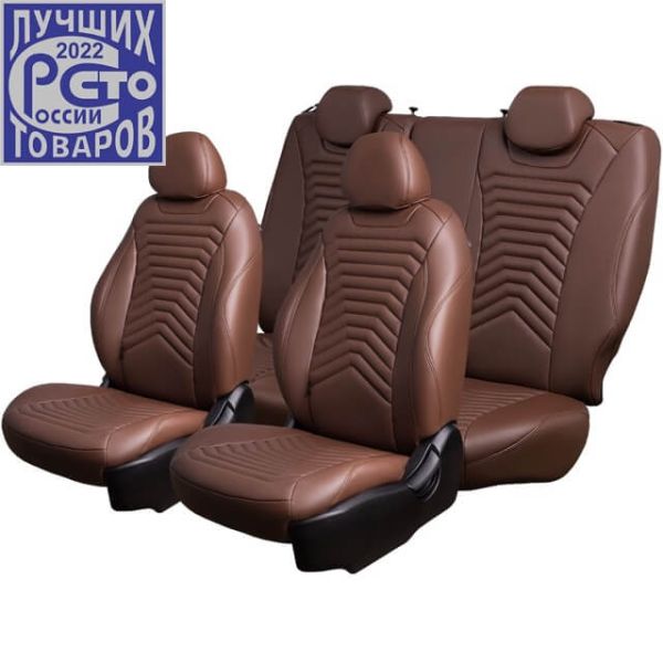 Чехлы Премиум Экокожа Байрон Президент|Жук на Chevrolet Rezzo (2004-2008)